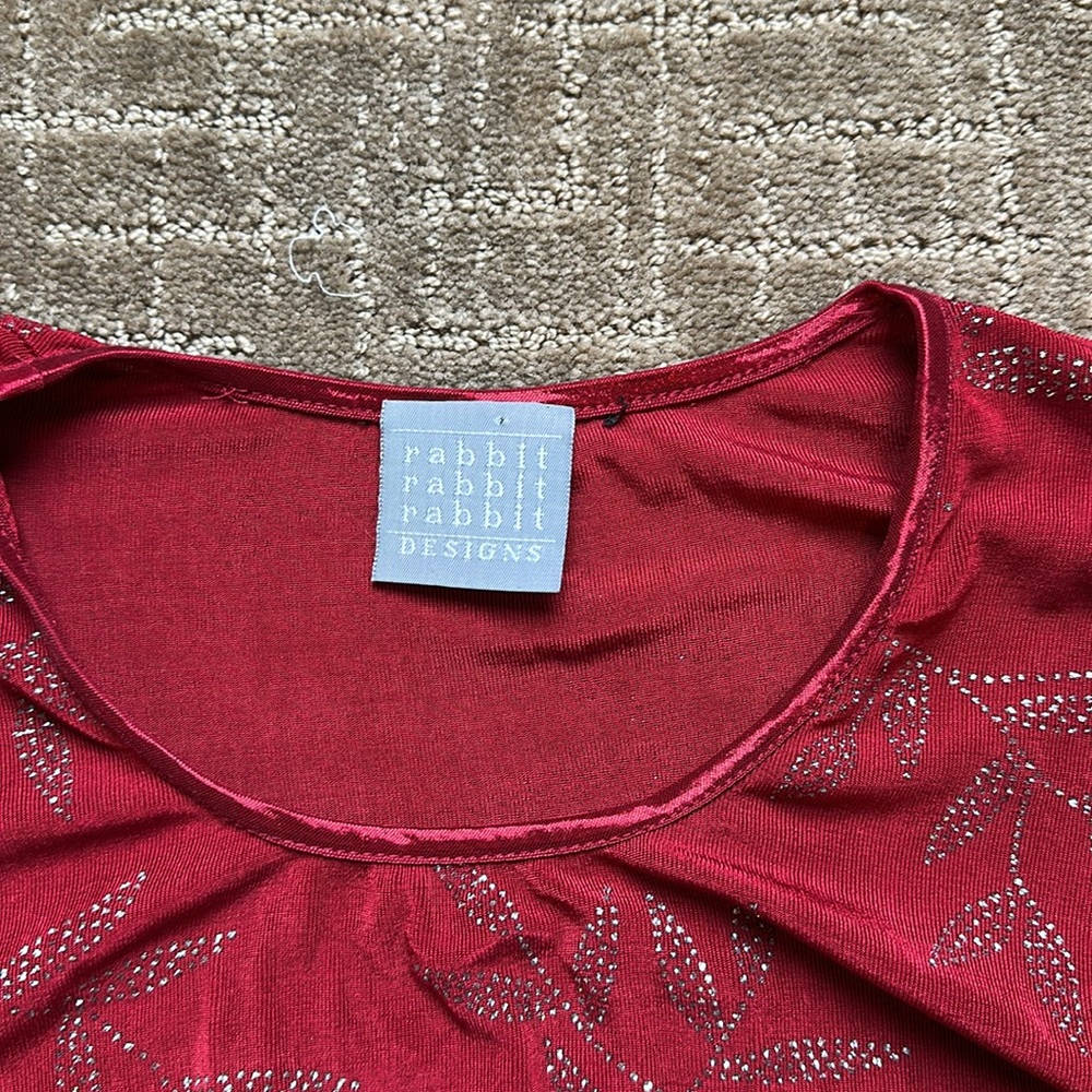 NWT Rabbit Rabbit Rabbit Patterned Top - Picture 2 of 5